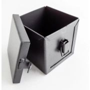 Форма «КУБ» с крышкой на замке для выпечки круассанов  черная сталь + тефлон.70*70мм /h70мм