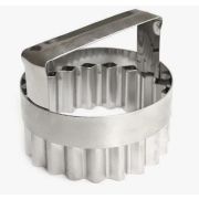 Высечка КОЛЬЦО гофрированное 90 мм с ручкой