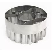 Высечка для песочного кольца 100*50 мм гофрированная без ручки